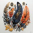 colourful feathers by Gelissen Artworks thumbnail