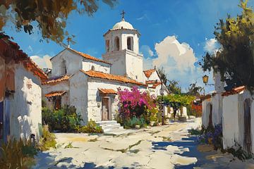 Greek village by ARTemberaubend