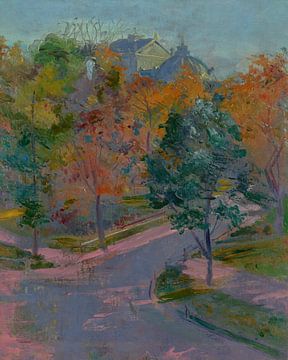 Stanisław Wyspiański~View of the Juliusz Slovak Theatre in Cracow of Zacisze Street