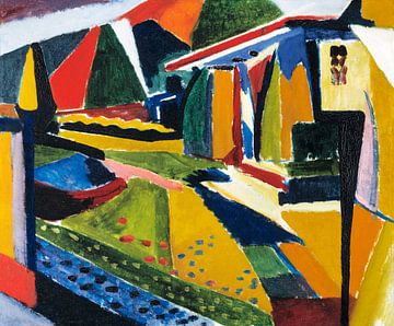 Abstract Landschap (1915–1916) door Henry Lyman Sayen.