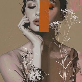 Abstract portrait hidden thoughts by GᎥรєlค Art Ŧ๏г Y๏ย