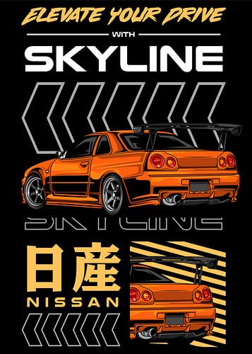 Nissan Skyline GTR R34 JDM Car