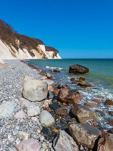 Kreidefelsen an der Küste der Ostsee auf der Insel Rügen