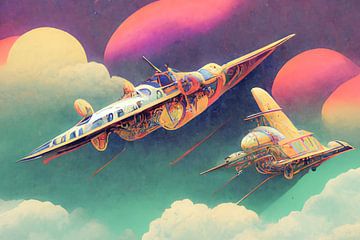 Buitenaardse fantasie, psychedelische dromen en vliegend tuig van Jef Peeters