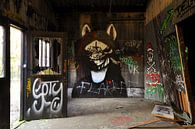 Gothic graffiti urbex schuur  von Martin Van der Pluym Miniaturansicht