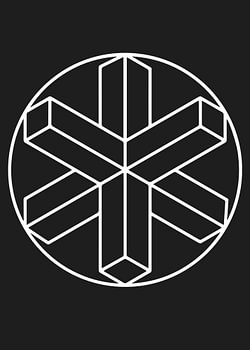 Isometric Snowflake in a Circle