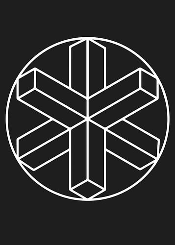 Isometric Snowflake in a Circle