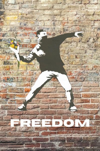 Banksy Poster Print Art Print FREEDOM by Niklas Maximilian on