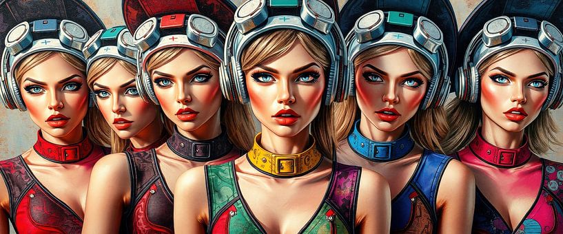 Aus einem Ei gepellt – Sechs Blicke aus der Zukunft: Spiegelbild moderner Weiblichkeit zwischen Identität, Ästhetik und Utopie von AidasignArt