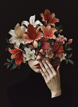 Flower Wrapping: Ein Porträt von Mysterium und Schönheit von Color Square