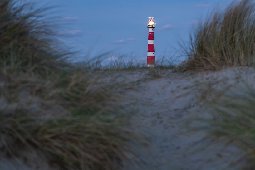 Leuchtturm von Ameland am Abend von Meindert Marinus