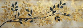 Golden Botanicals I - Dark Leaves