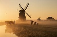 De Etersheimer Braakmolen bij zonsopkomst
