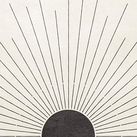 Sun no. 7 Black by Apolo Prints