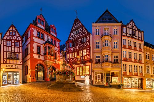 Vakwerkhuizen in Bernkastel Kues aan de Moezel
