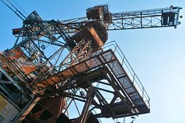 Ehemaliger Kohlebagger im früheren Tagebau Golpa-Nord bei Gräfenhainichen von Heiko Kueverling