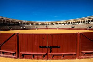 De arena voor stierengevechten in Sevilla Spanje. One2expose Wout Kok
