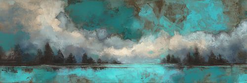 Brouillard matinal et reflet