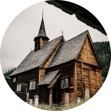 Staaf Kerk in Noorwegen van Sander Spreeuwenberg
