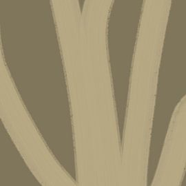 Abstrakte Boho-Linien in Gold und Gelb von Dina Dankers