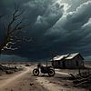 einsame Hütte im Gewitter von Nick Wendt