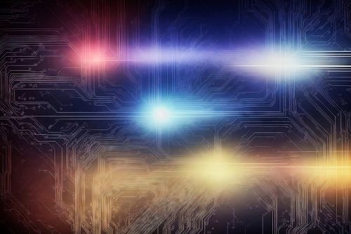 Lichtgevende rails - Artistiek lichtspel
