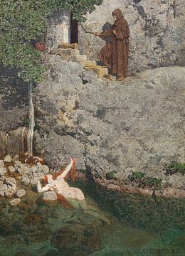Alexander Rothaug, Femme au bain et moine