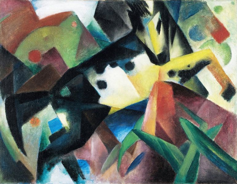 Jumping Horse , Franz Marc, 1912 by Atelier Liesjes