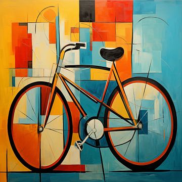 Fiets abstract van The Exclusive Painting