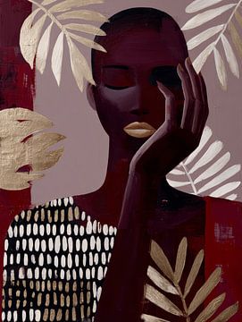 Silent Grace in Burgundy