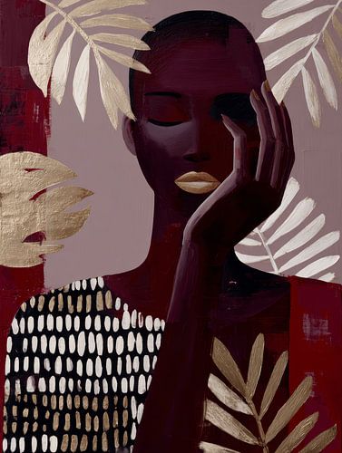 Silent Grace in Burgundy