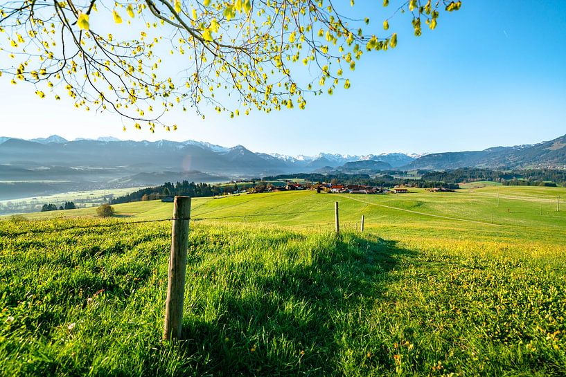 Spring view of the Allgäu by Leo Schindzielorz