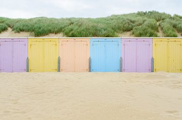 Strandhütten in Domburg von 7Horses Photography
