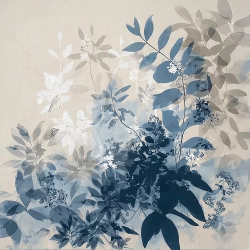 Blau in Schichten der Stille