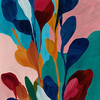 Fris kleurenpalet - Modern abstract