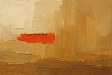 Warm abstract work with accent by Art & Soul Creations