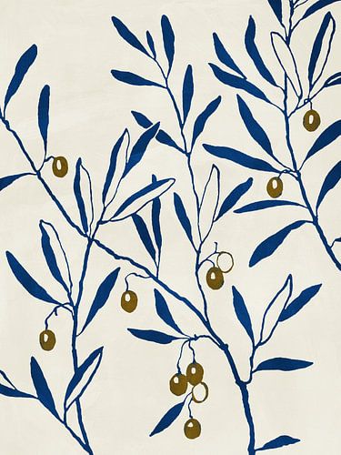 Olive Branch - Blue