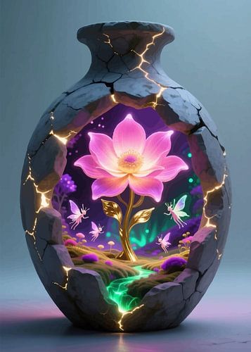 Artistiek Vaasbeeldhouwwerk - Surrealistisch Interieur Kunstobject