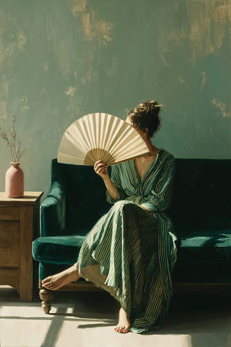 La femme avec le ventilateur n° 3