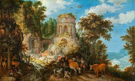 Landscape with the Flight into Egypt, Roelant Savery