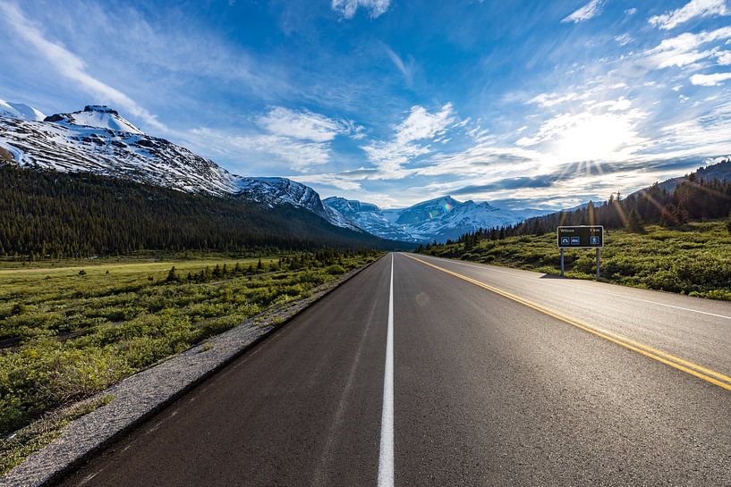 Der Icefield Parkway in den Rocky Mountains von Roland Brack