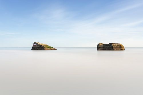Bunker in Stille an der Atlantikküste