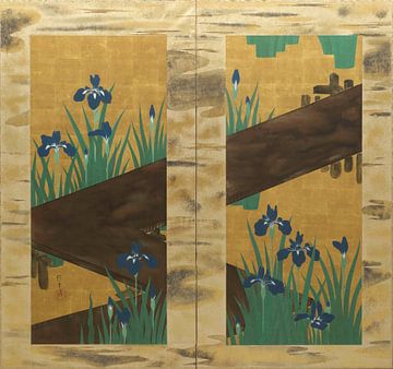 Irissen en de Achtvoudige Brug, Sakai Hōitsu
