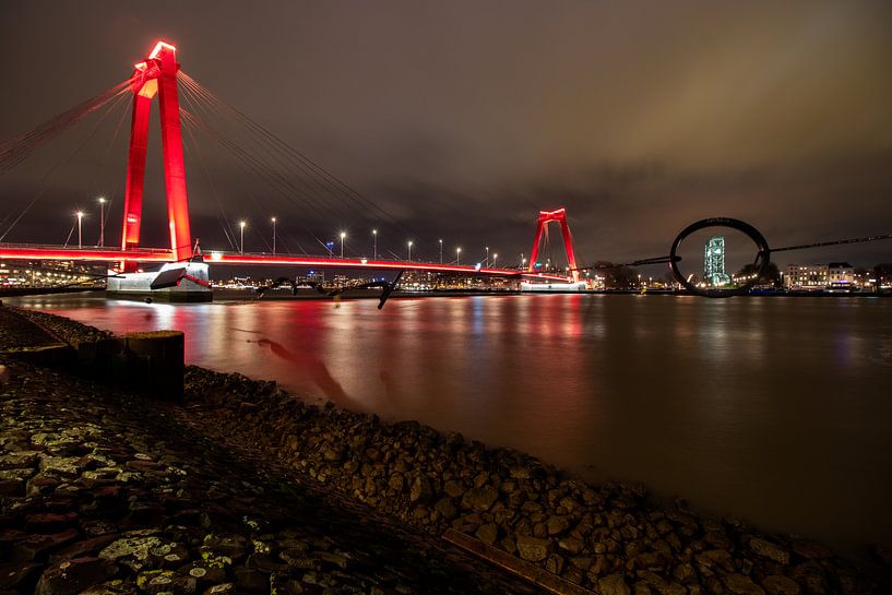 Rotterdam Willemsbrug by Rene Van Putten