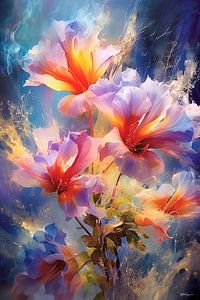Abstraktes Bild einer Blume/Blumen.