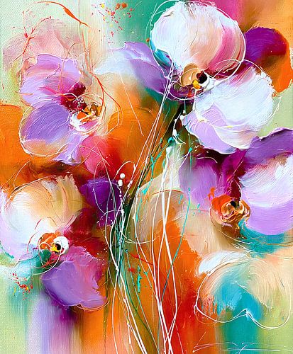 Bright Orchids by Jacky