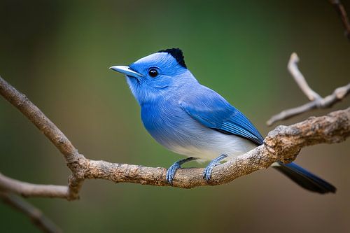 Blauwe monarch (Hypothymis azurea)