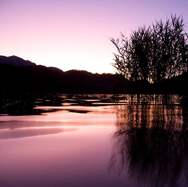 Coucher de soleil sur le Lago de Levico Terme par Alex Sievers