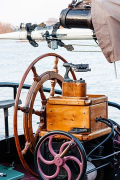 Ruder eines Schiffes in Kampen von Janny Beimers