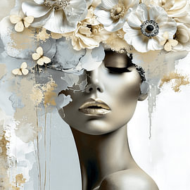Golden Whisper – Élégance florale sur Wolkenlos